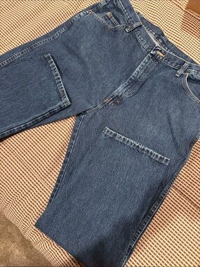 Wrangler Straight Leg Blue Workwear Denim Jeans